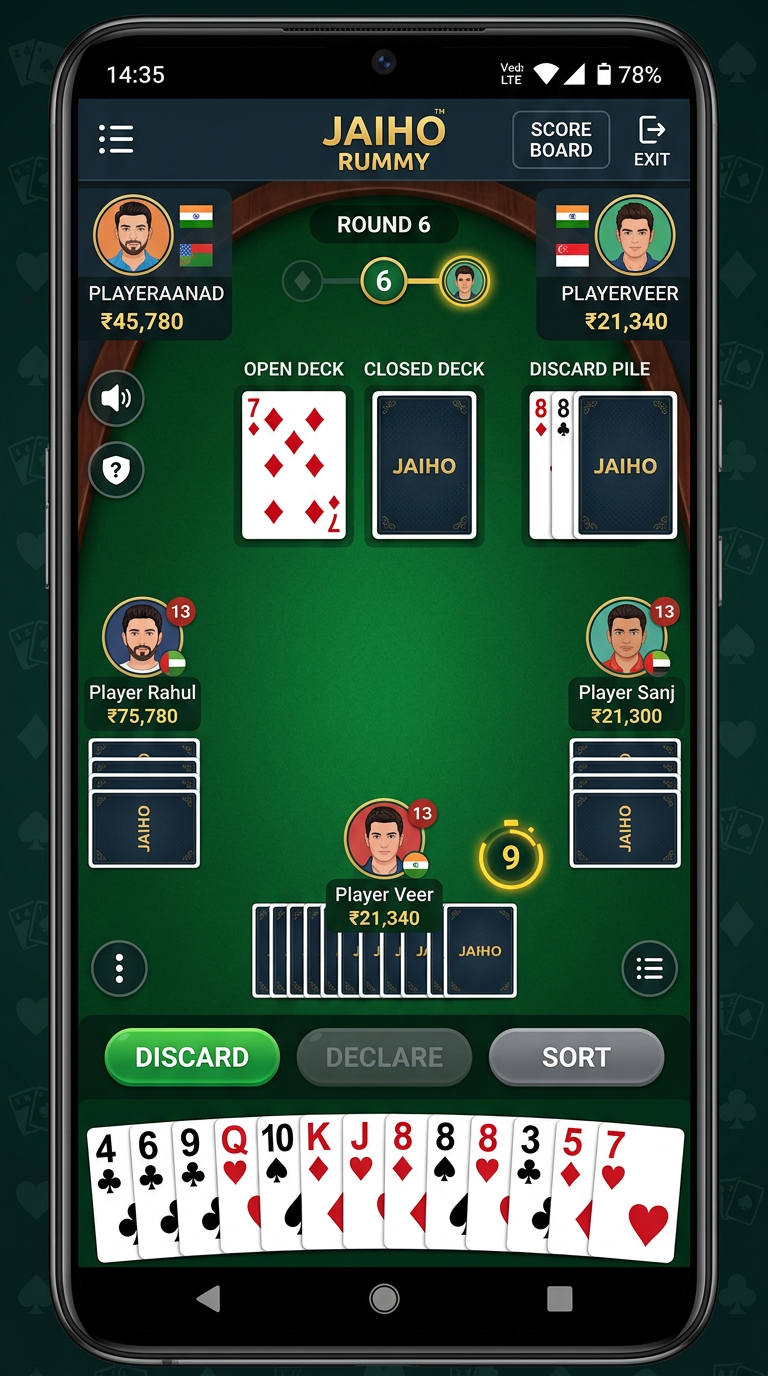 Jaiho Rummy Screenshot