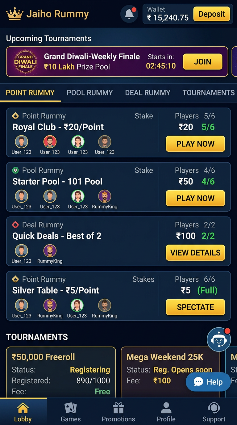 Jaiho Rummy Screenshot