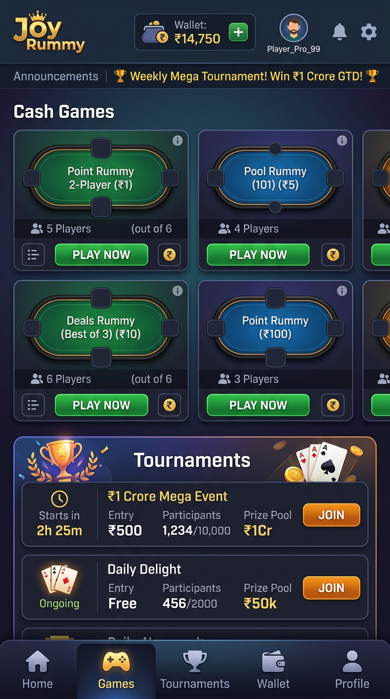 Joy Rummy Screenshot