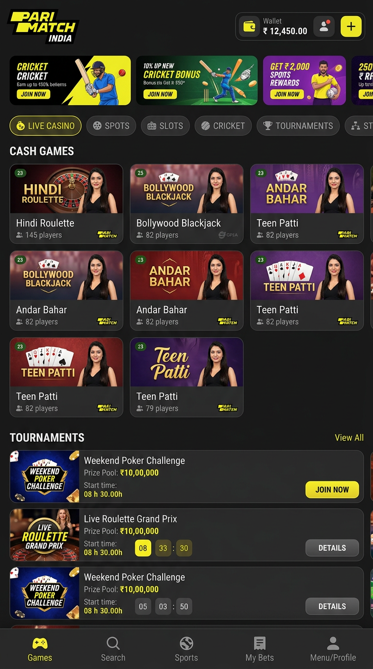 Parimatch screenshot 3