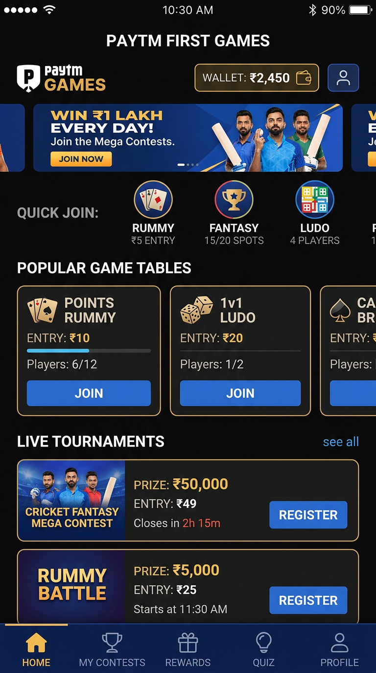 Paytm First Games screenshot 1