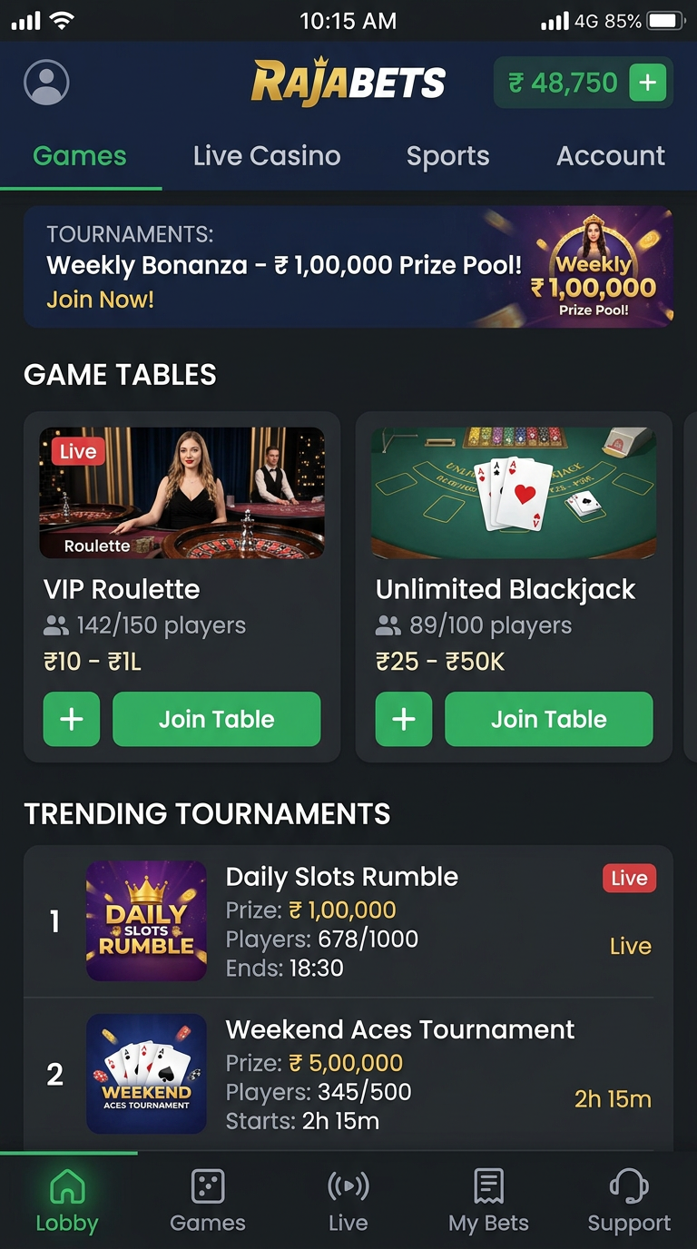 Rajabet screenshot 3