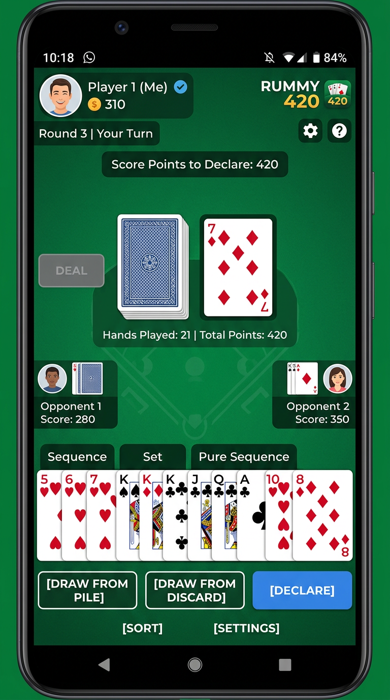 Rummy 420 screenshot 2