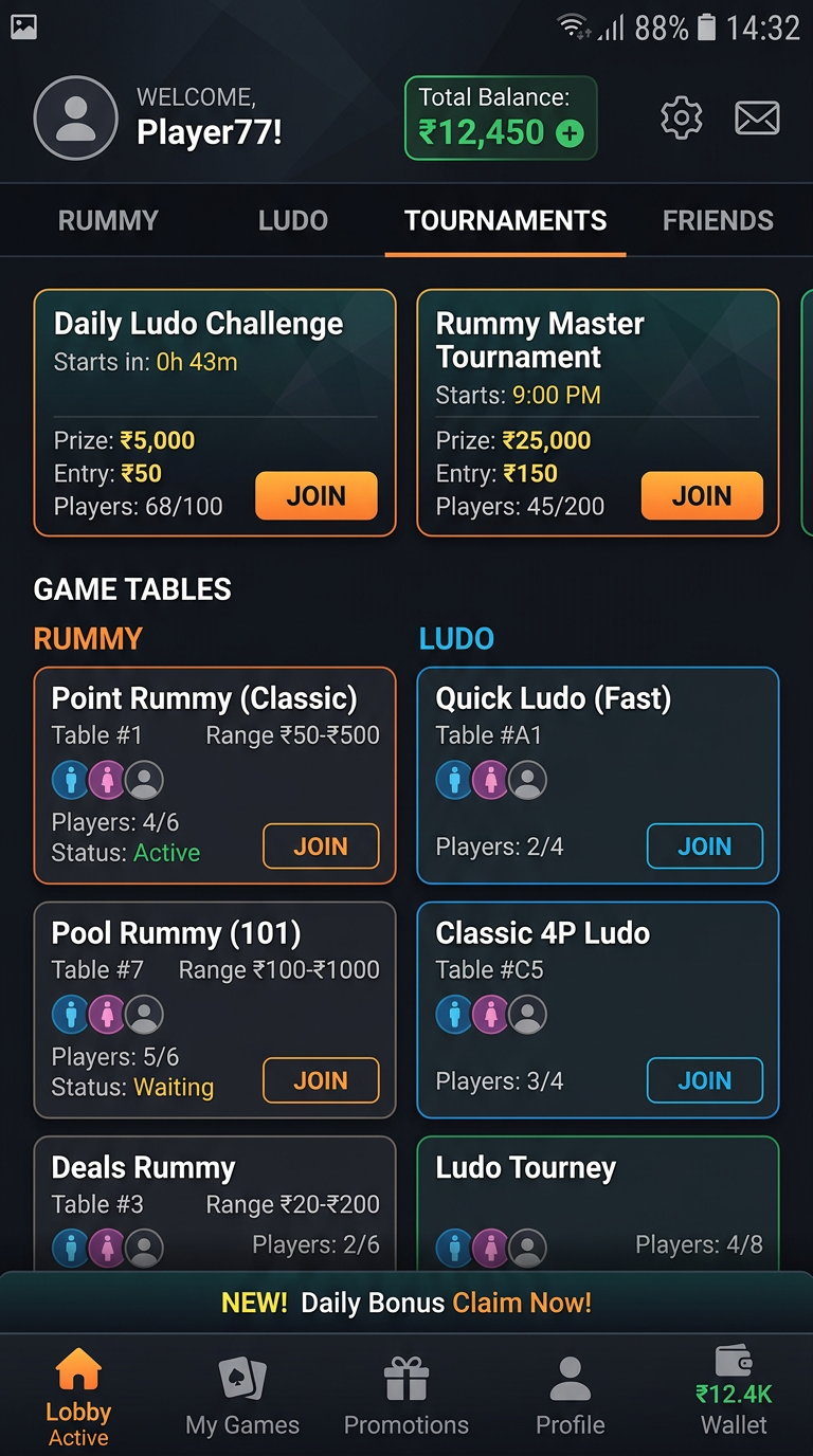 Rummy Ludo Screenshot