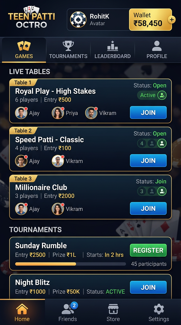 Teen Patti Octro screenshot 3